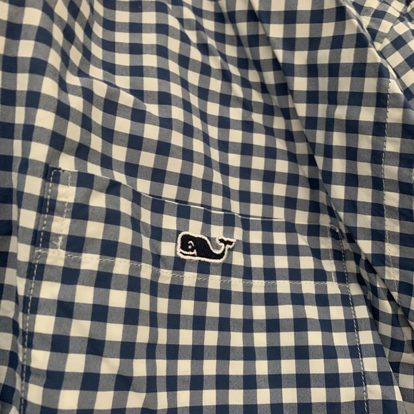 Vineyard Vines Gingham Performance Tucker Slim Fit - Picture 2 of 3